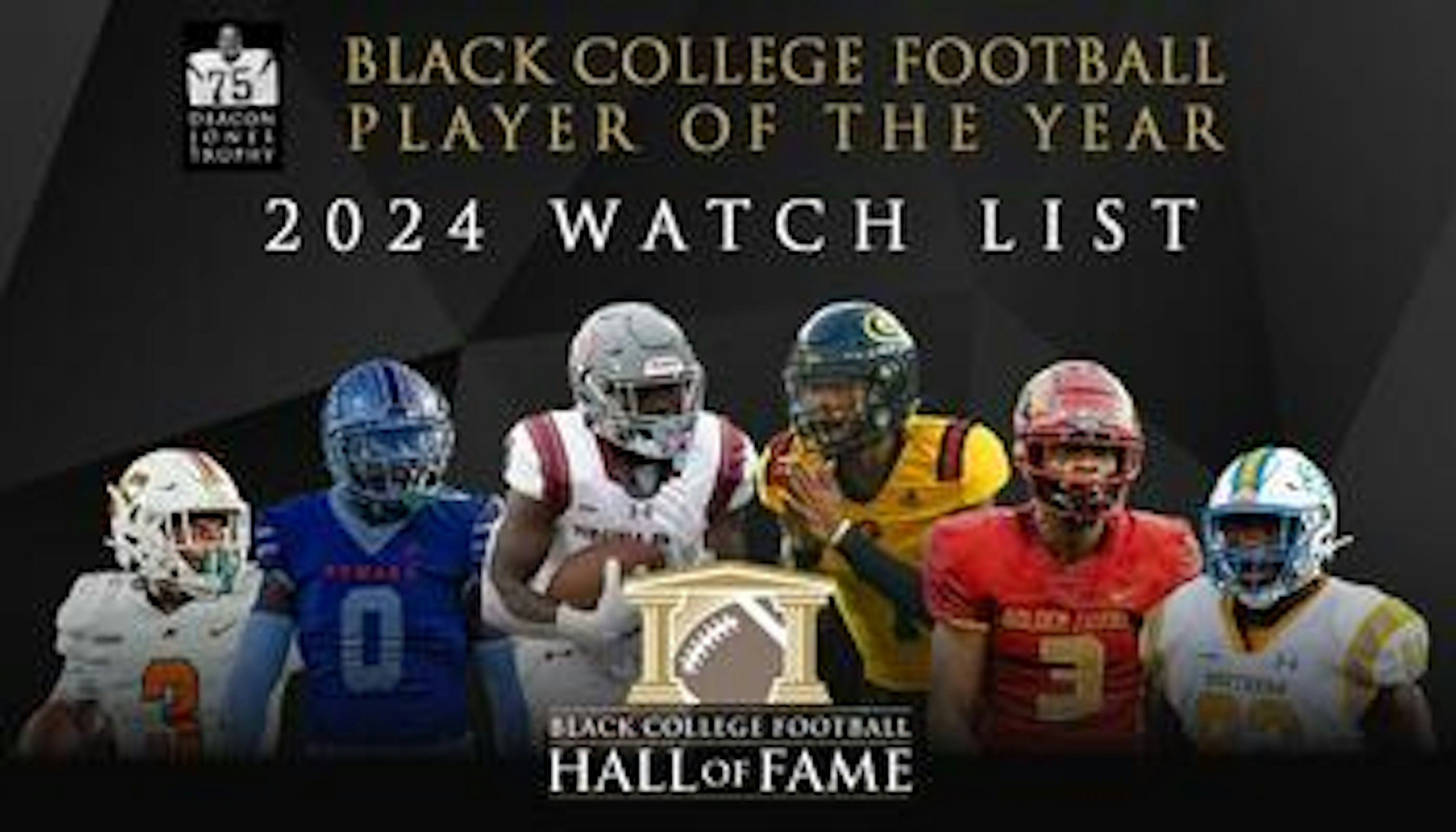 Cover Image for 2024 Black College Football Player of the Year Award Watch List